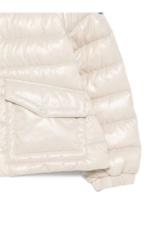 giubbotto in poliammide beige MONCLER KIDS | L19541A00022597Z820N